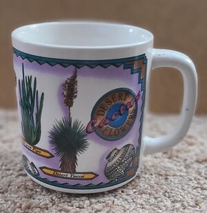Vintage Desert Flowers Ceramic Coffee Mug